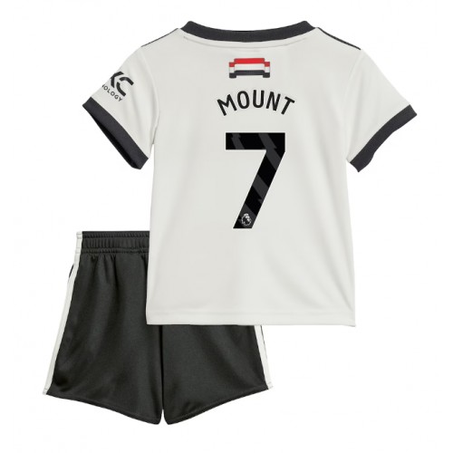 Fotballdrakt Barn Manchester United Mason Mount #7 Tredjedraktsett 2024-25 Kortermet (+ Korte bukser)